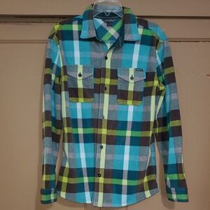 Eddie Bauer Multicolor Plaid Casual Shirt